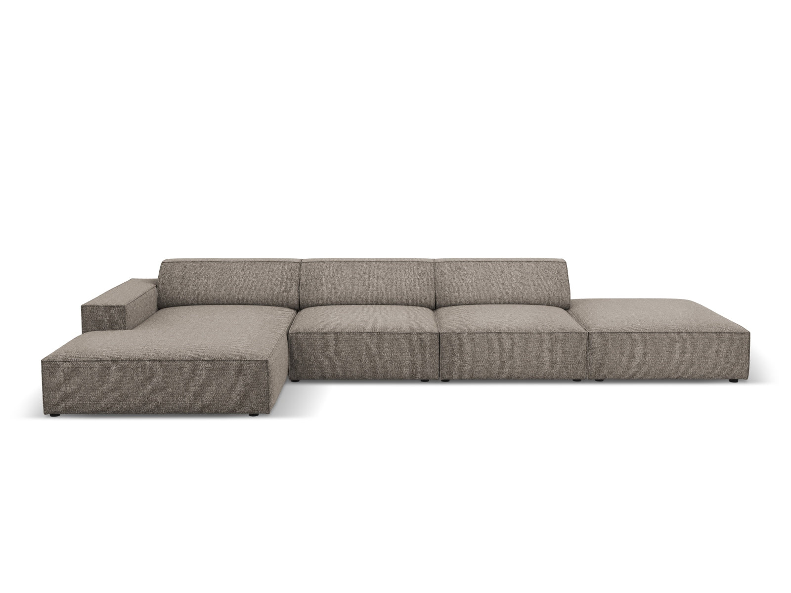 Jodie Modulares Ecksofa links 5 Sitzer in Grey präsentiert im Onlineshop von KAQTU Design AG. Ecksofa links ist von Micadoni