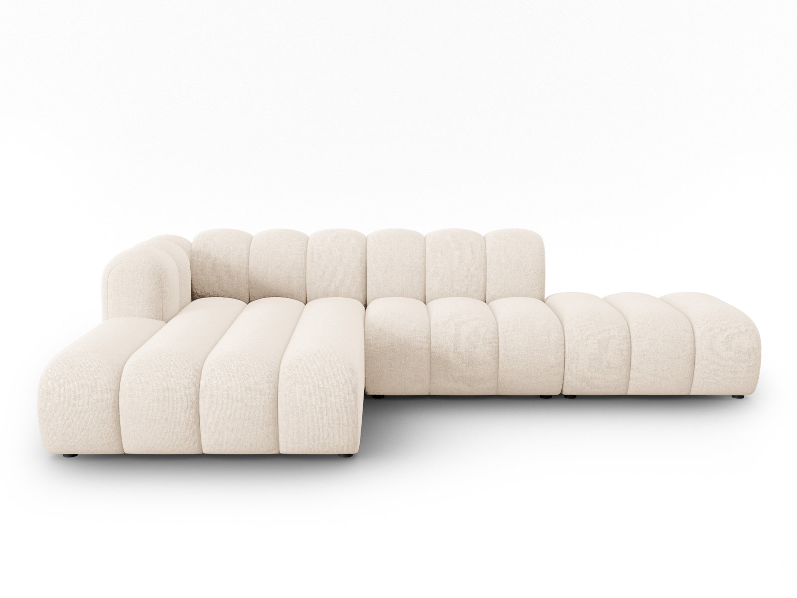 Lupine Modulares Ecksofa open links 5 Sitzer in Light Beige präsentiert im Onlineshop von KAQTU Design AG. L-Sofa links ist von Micadoni