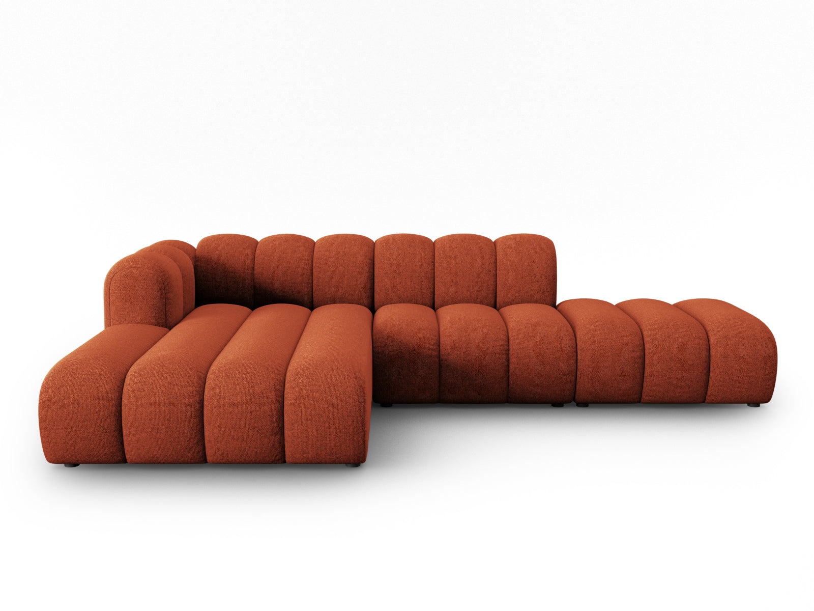 Lupine Modulares Ecksofa open links 5 Sitzer in Terracotta präsentiert im Onlineshop von KAQTU Design AG. L-Sofa links ist von Micadoni