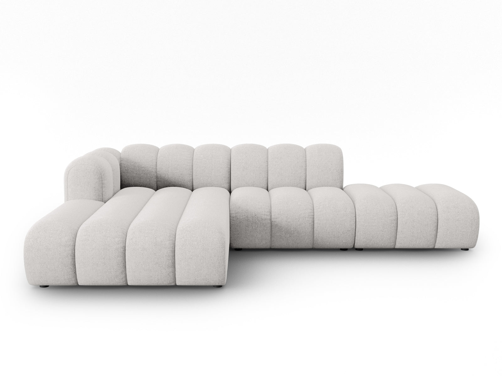Lupine Modulares Ecksofa open links 5 Sitzer in Light Grey präsentiert im Onlineshop von KAQTU Design AG. L-Sofa links ist von Micadoni