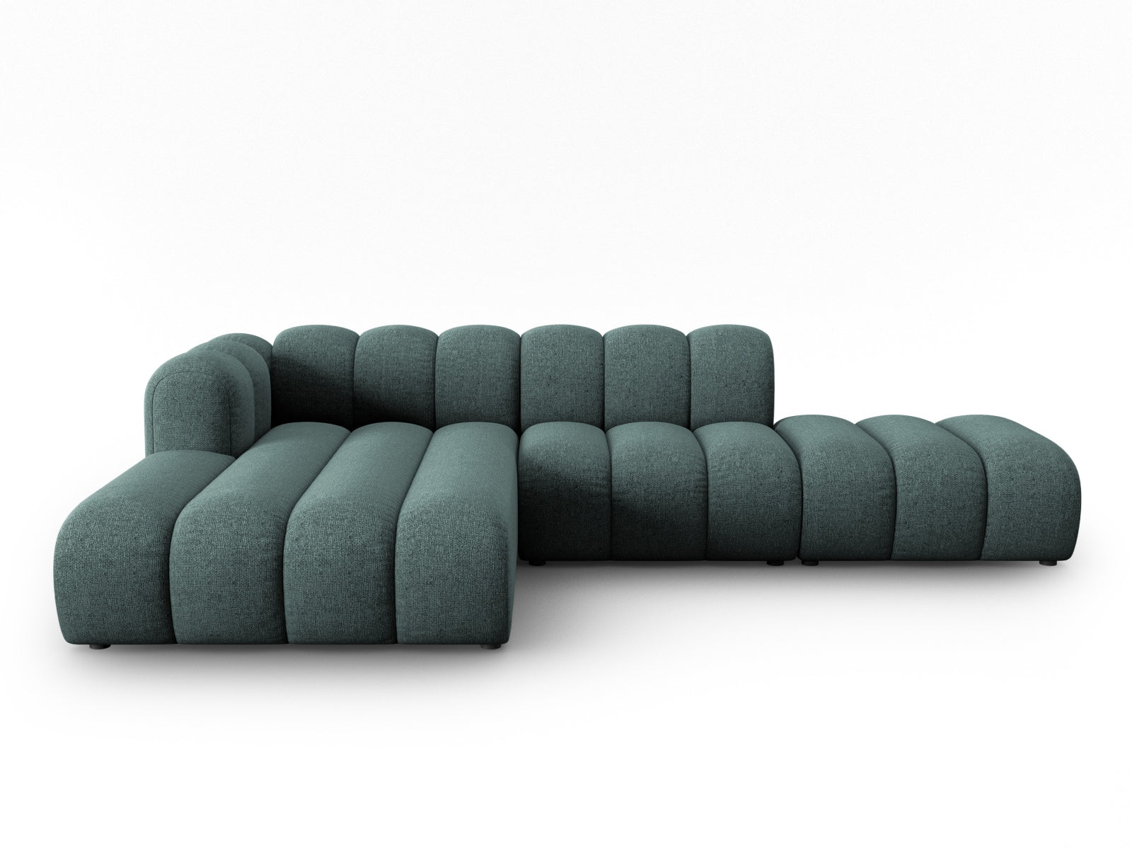 Lupine Modulares Ecksofa open links 5 Sitzer in Petrol präsentiert im Onlineshop von KAQTU Design AG. L-Sofa links ist von Micadoni