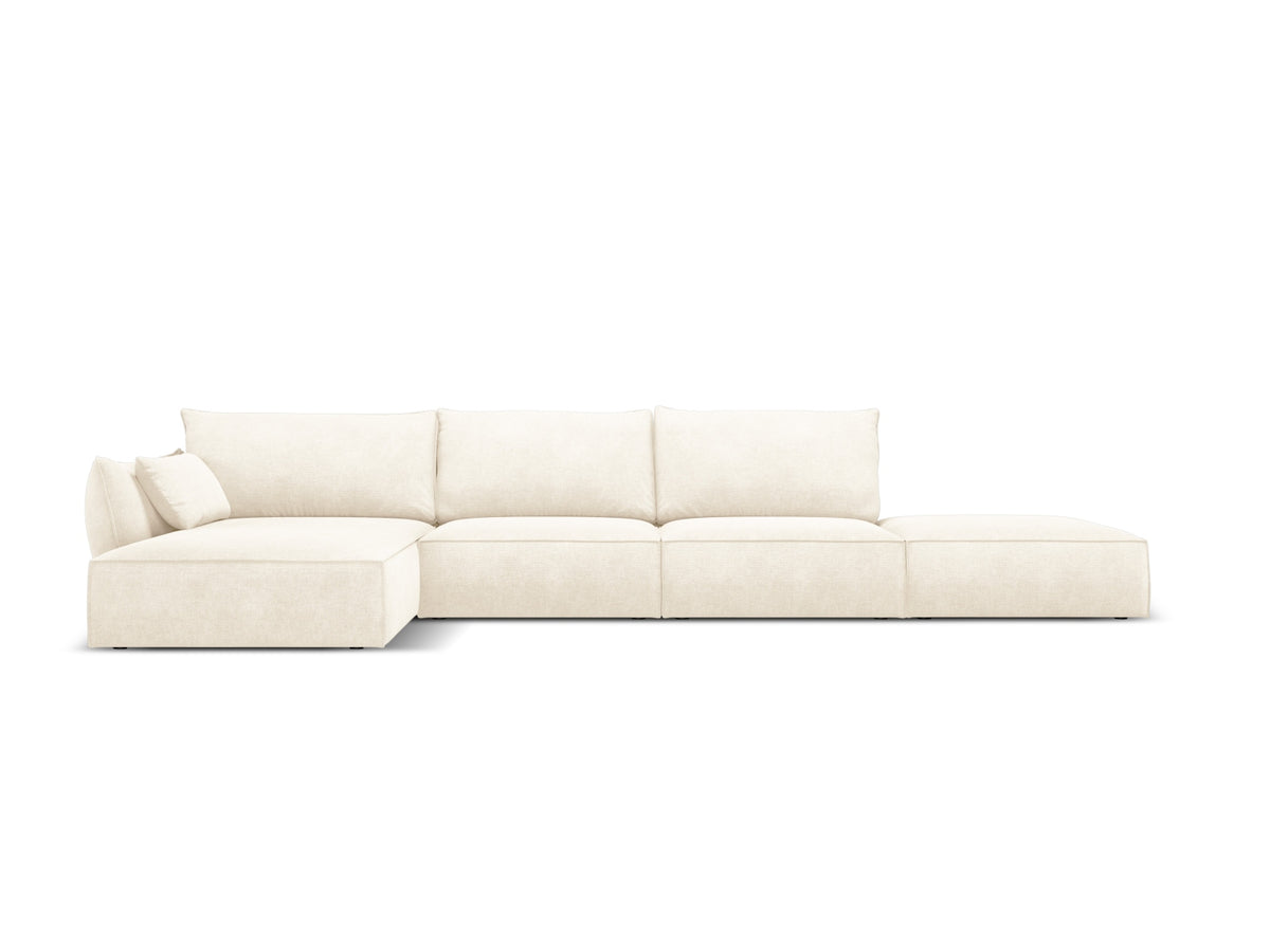 Kaelle Ecksofa links 5 Sitzer in Light Beige-Over The Horizon präsentiert im Onlineshop von KAQTU Design AG. L-Sofa links ist von Micadoni