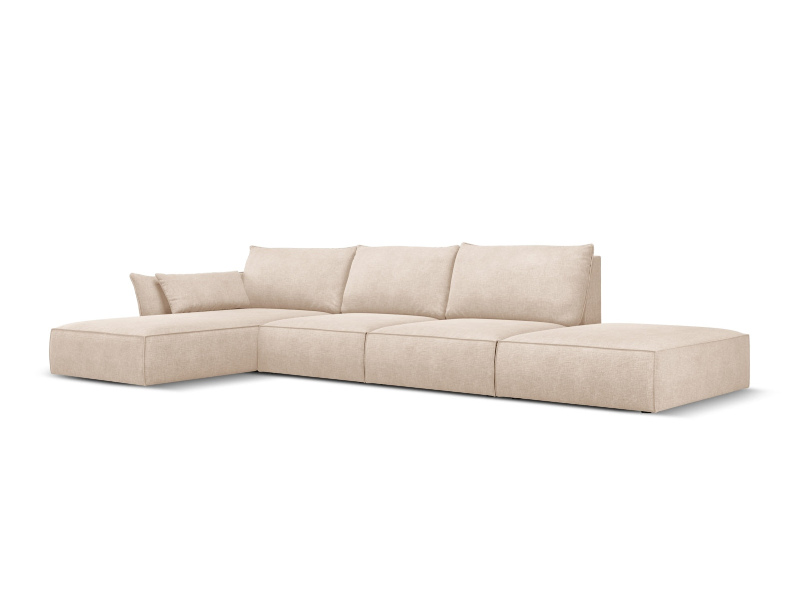 Entdecken Sie das stilvolle Kaelle Ecksofa links 5 Sitzer von Micadoni – Komfort und Eleganz für Ihr Wohnzimmer. Ideal für gesellige Abende!