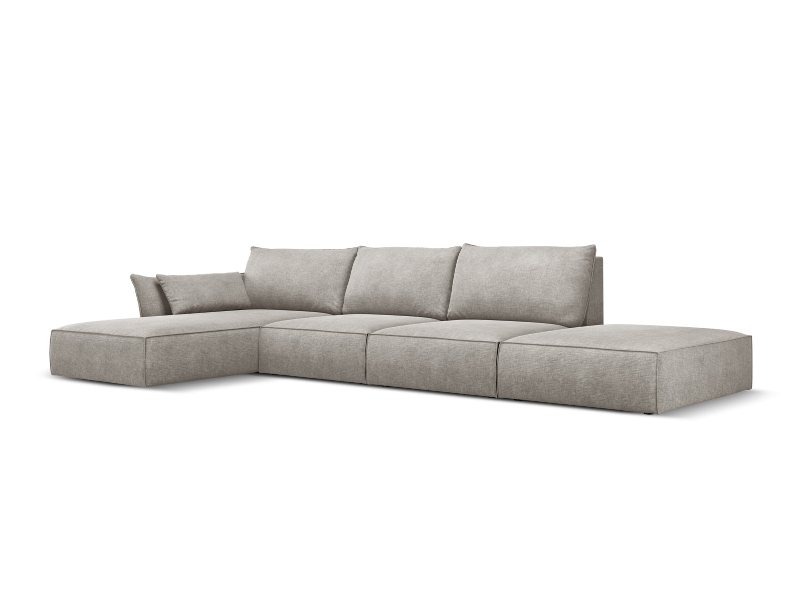 Entdecken Sie das stilvolle Kaelle Ecksofa links 5 Sitzer von Micadoni – modern, komfortabel und perfekt für Ihr Wohnzimmer!