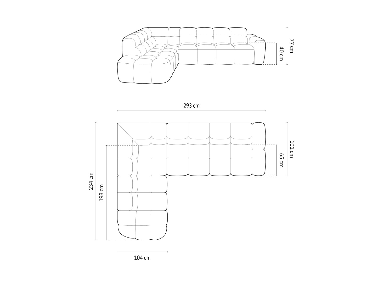 Entdecken Sie das elegante Lisa Velour links Ecksofa 5 Sitzer von Micadoni. Ideal für Ihr Wohnzimmer, bietet es modernen Komfort und stilvolles Design.