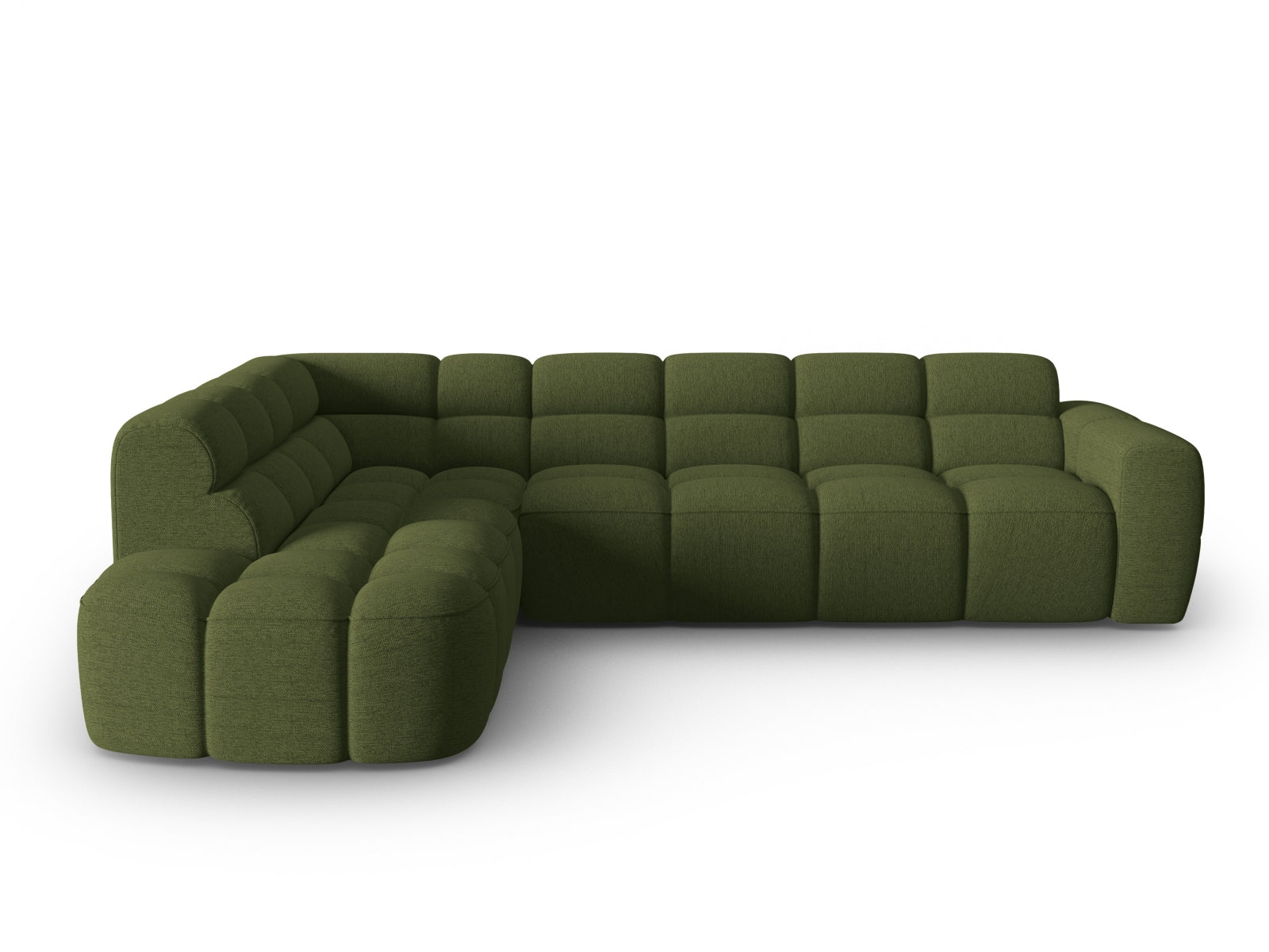 Lisa Ecksofa links 5 Sitzer in Green Melange präsentiert im Onlineshop von KAQTU Design AG. Ecksofa links ist von Micadoni