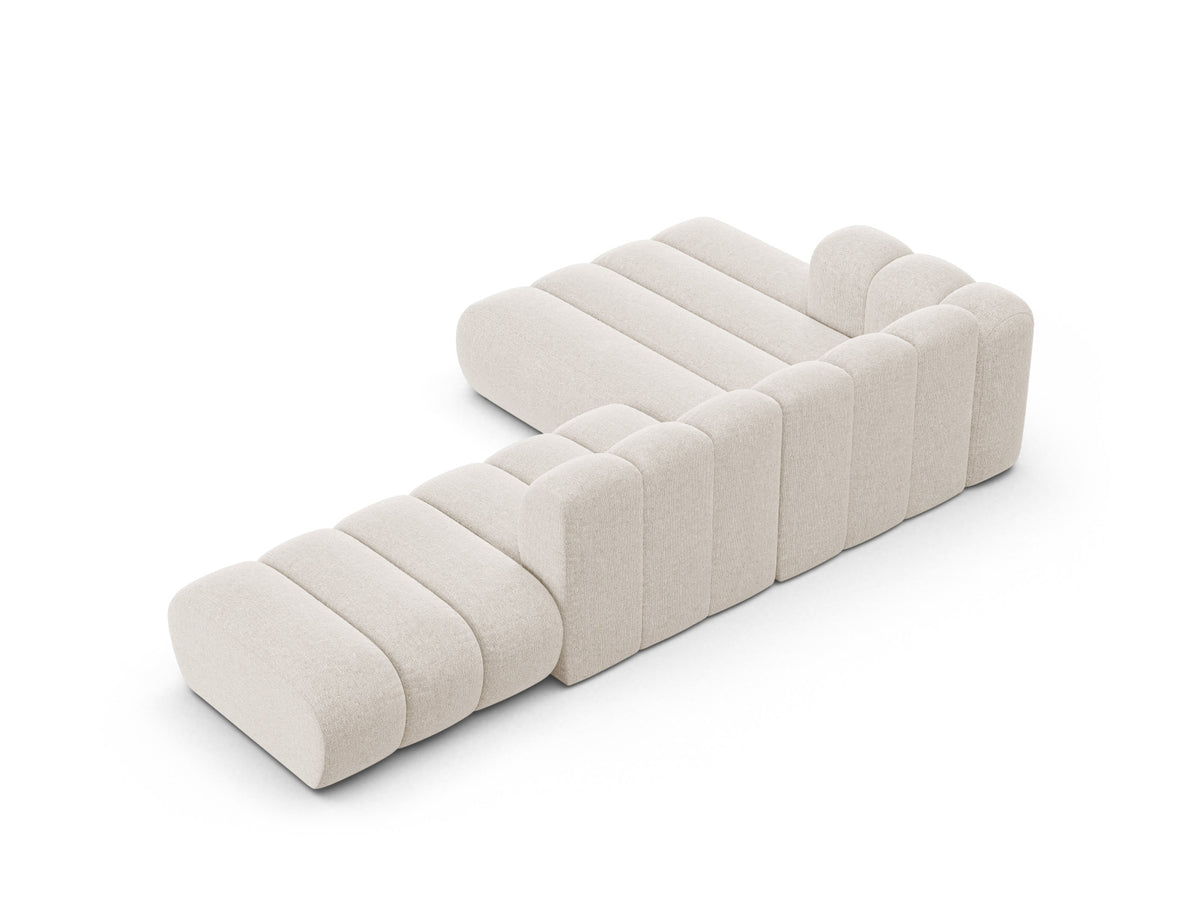 Lupine Modular Open Ecksofa 5 Sitzer in Light Beige-Eden präsentiert im Onlineshop von KAQTU Design AG. L-Sofa links ist von Micadoni