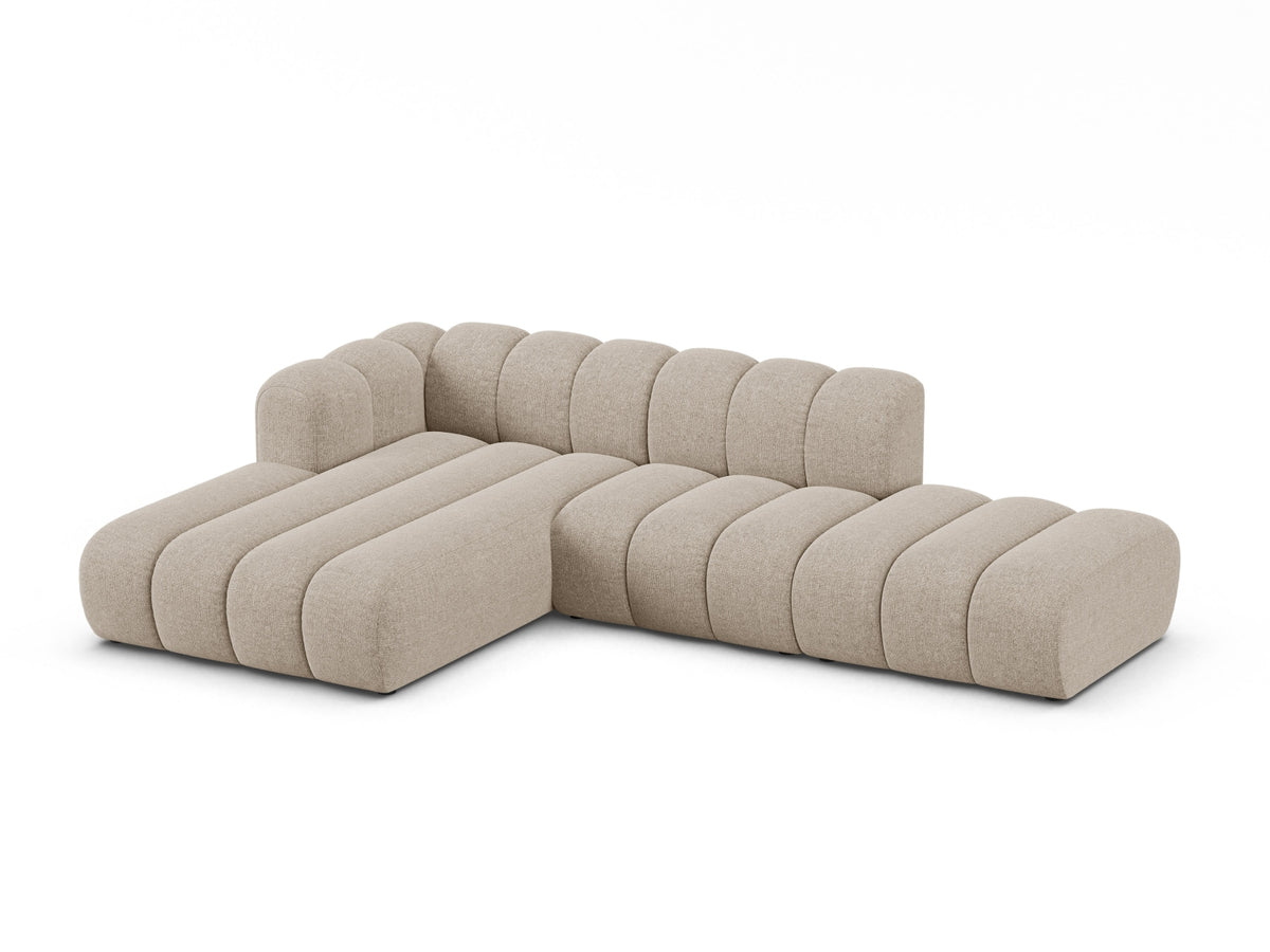 Lupine Modular Open Ecksofa 5 Sitzer in Dark Beige-Eden präsentiert im Onlineshop von KAQTU Design AG. L-Sofa links ist von Micadoni