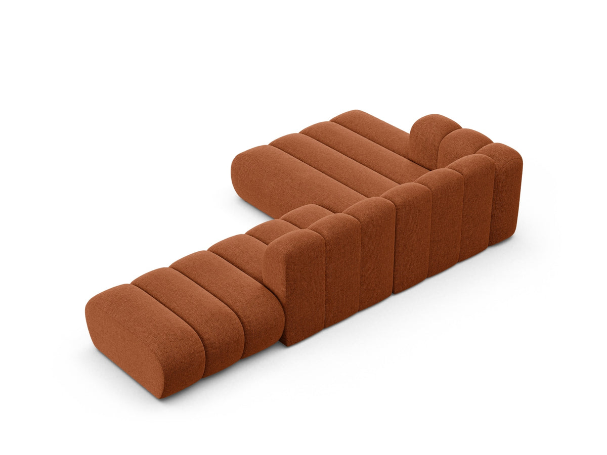 Lupine Modular Open Ecksofa 5 Sitzer in Brick-Eden präsentiert im Onlineshop von KAQTU Design AG. L-Sofa links ist von Micadoni