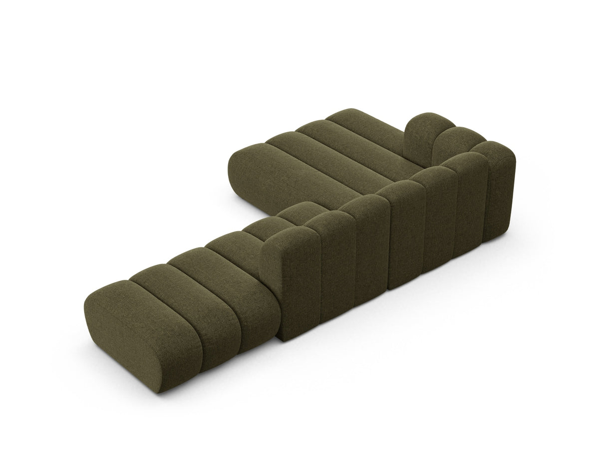 Lupine Modular Open Ecksofa 5 Sitzer in Green-Eden präsentiert im Onlineshop von KAQTU Design AG. L-Sofa links ist von Micadoni