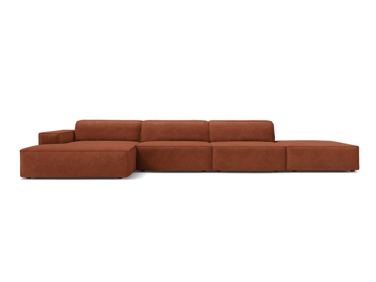 5-Sitzer Ecksofa links modular Jodie in Brick-Liberty präsentiert im Onlineshop von KAQTU Design AG. Ecksofa links ist von Micadoni