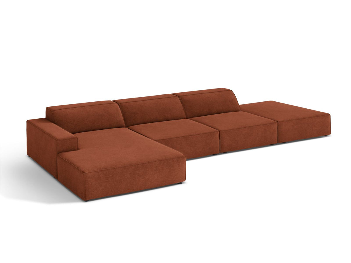 5-Sitzer Ecksofa links modular Jodie in Brick-Liberty präsentiert im Onlineshop von KAQTU Design AG. Ecksofa links ist von Micadoni