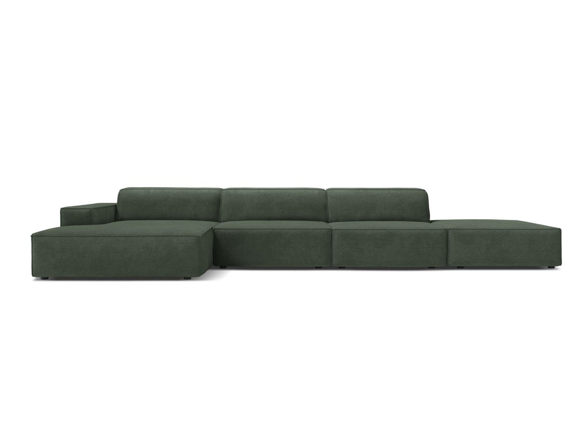 5-Sitzer Ecksofa links modular Jodie in Moss Green-Liberty präsentiert im Onlineshop von KAQTU Design AG. Ecksofa links ist von Micadoni