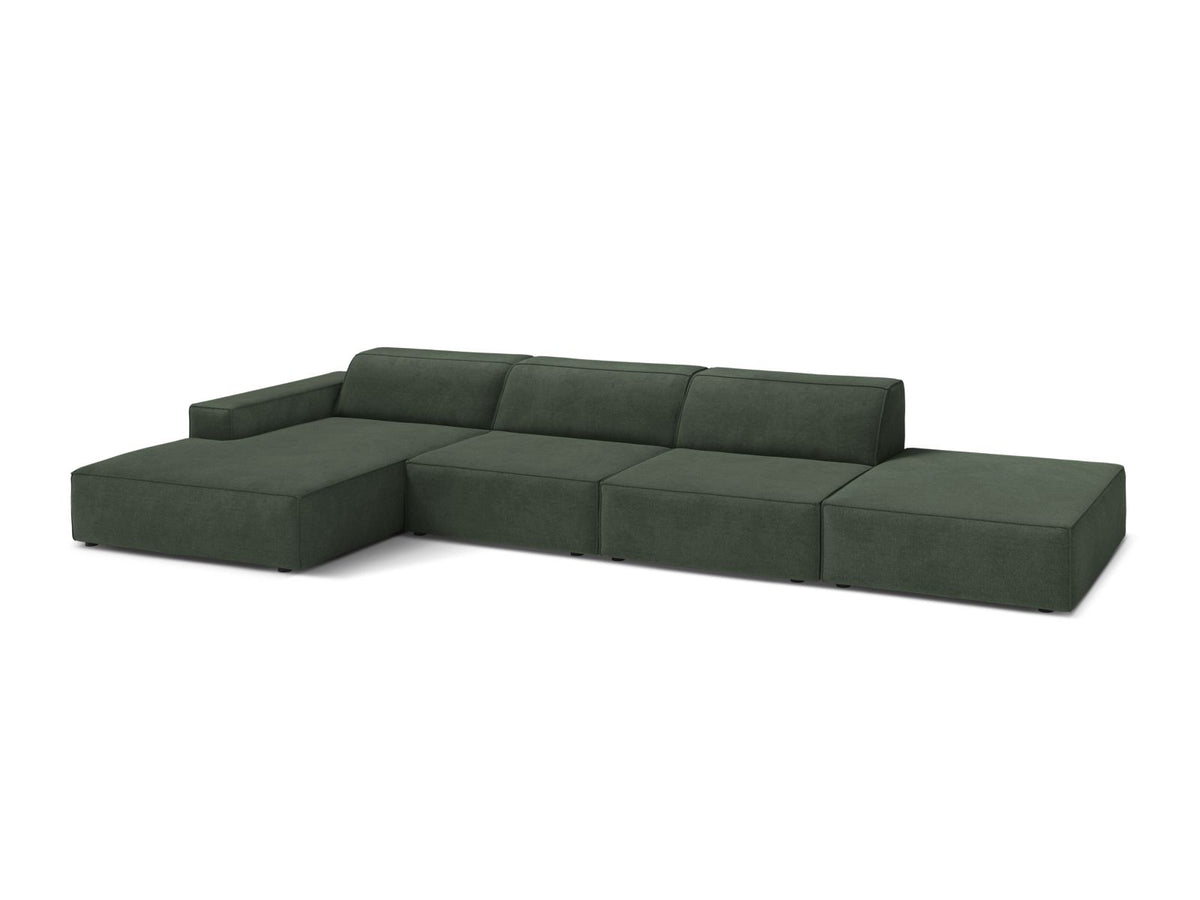5-Sitzer Ecksofa links modular Jodie in Moss Green-Liberty präsentiert im Onlineshop von KAQTU Design AG. Ecksofa links ist von Micadoni