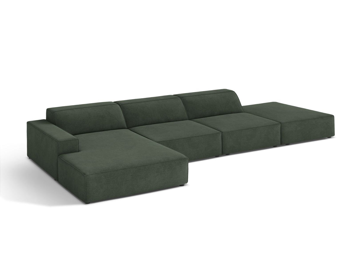 5-Sitzer Ecksofa links modular Jodie in Moss Green-Liberty präsentiert im Onlineshop von KAQTU Design AG. Ecksofa links ist von Micadoni