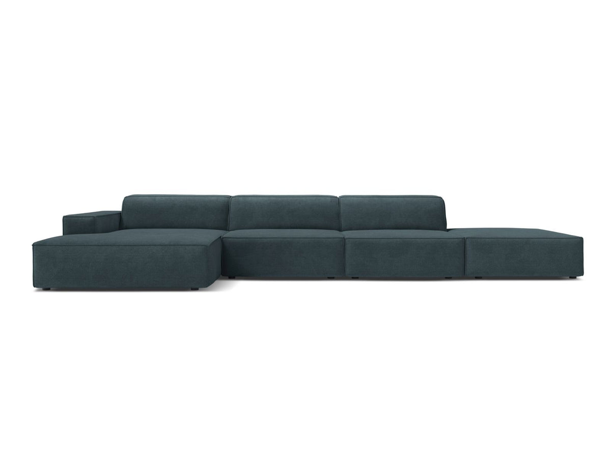 5-Sitzer Ecksofa links modular Jodie in Deep Petrol-Liberty präsentiert im Onlineshop von KAQTU Design AG. Ecksofa links ist von Micadoni