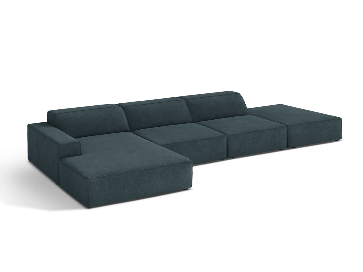 5-Sitzer Ecksofa links modular Jodie in Deep Petrol-Liberty präsentiert im Onlineshop von KAQTU Design AG. Ecksofa links ist von Micadoni