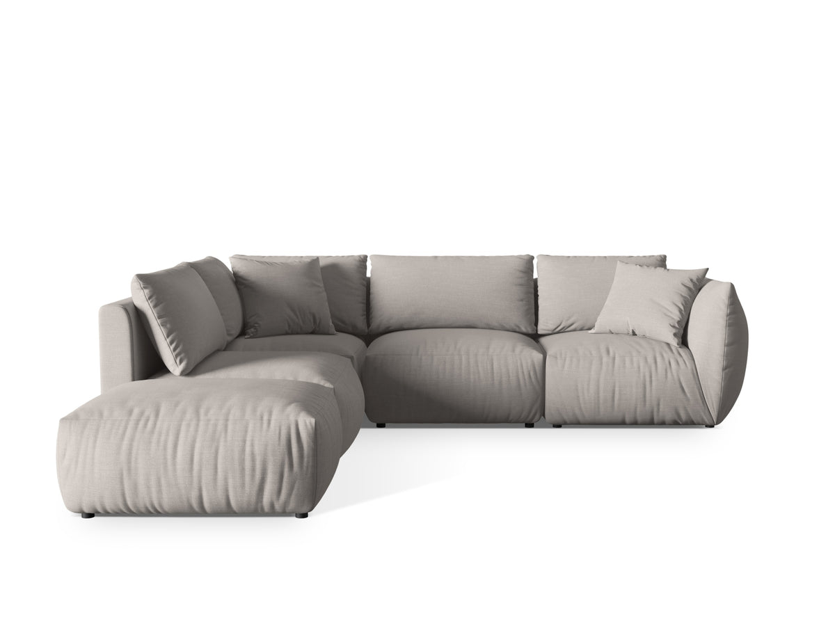 Chris Modulares Ecksofa links 4 Sitzer in Natural-LINS präsentiert im Onlineshop von KAQTU Design AG. Ecksofa links ist von Micadoni
