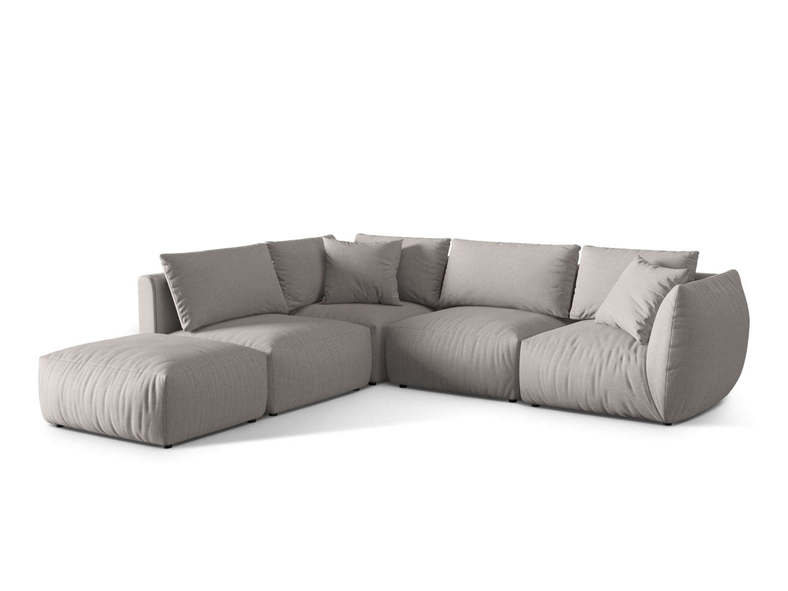 Entdecken Sie das Chris Modulare Ecksofa links von Micadoni – ein elegantes 4-Sitzer Sofa, das modernen Stil und höchsten Komfort bietet.