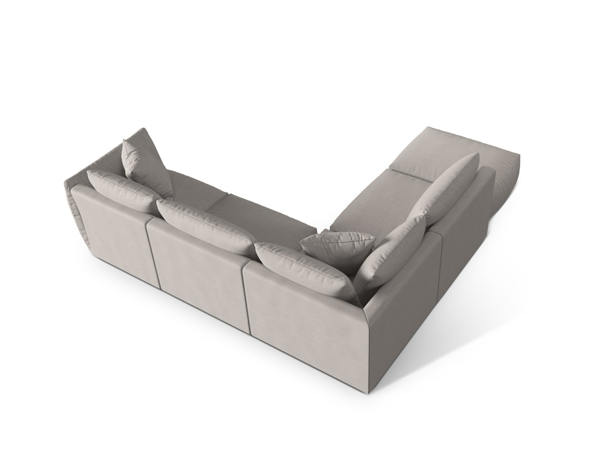 Chris Modulares Ecksofa links 4 Sitzer in Natural-LINS präsentiert im Onlineshop von KAQTU Design AG. Ecksofa links ist von Micadoni