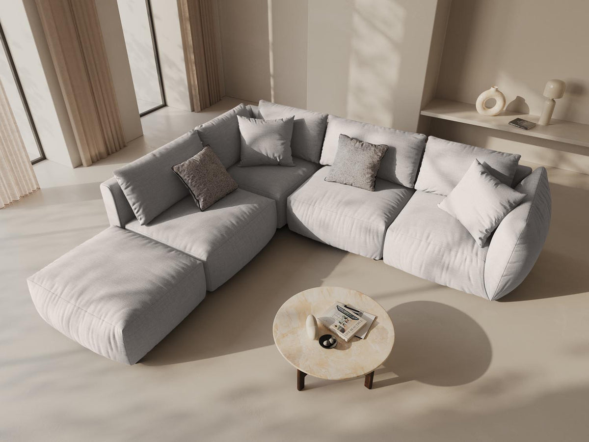 Chris Modulares Ecksofa links 4 Sitzer in Natural-LINS präsentiert im Onlineshop von KAQTU Design AG. Ecksofa links ist von Micadoni