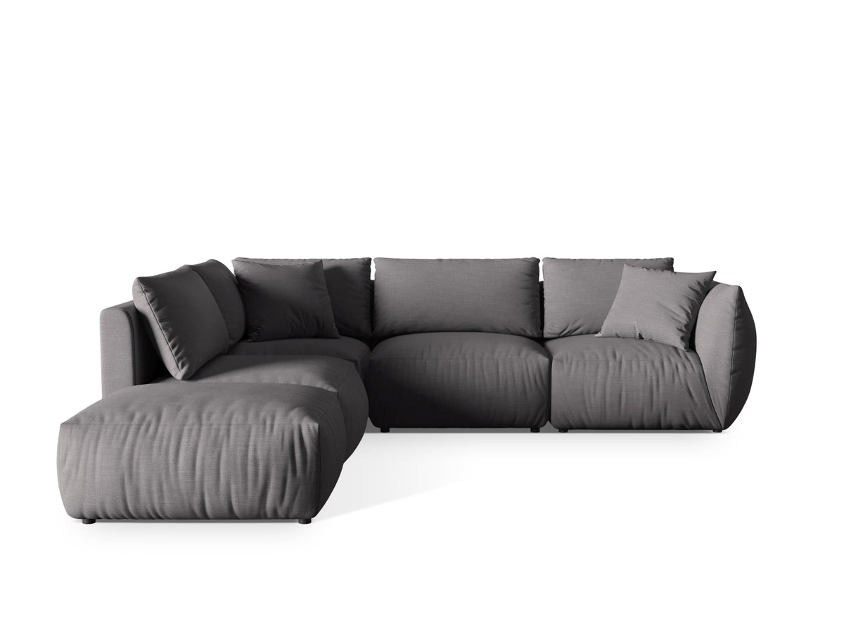 Chris Modulares Ecksofa links 4 Sitzer in Sand-LINS präsentiert im Onlineshop von KAQTU Design AG. Ecksofa links ist von Micadoni