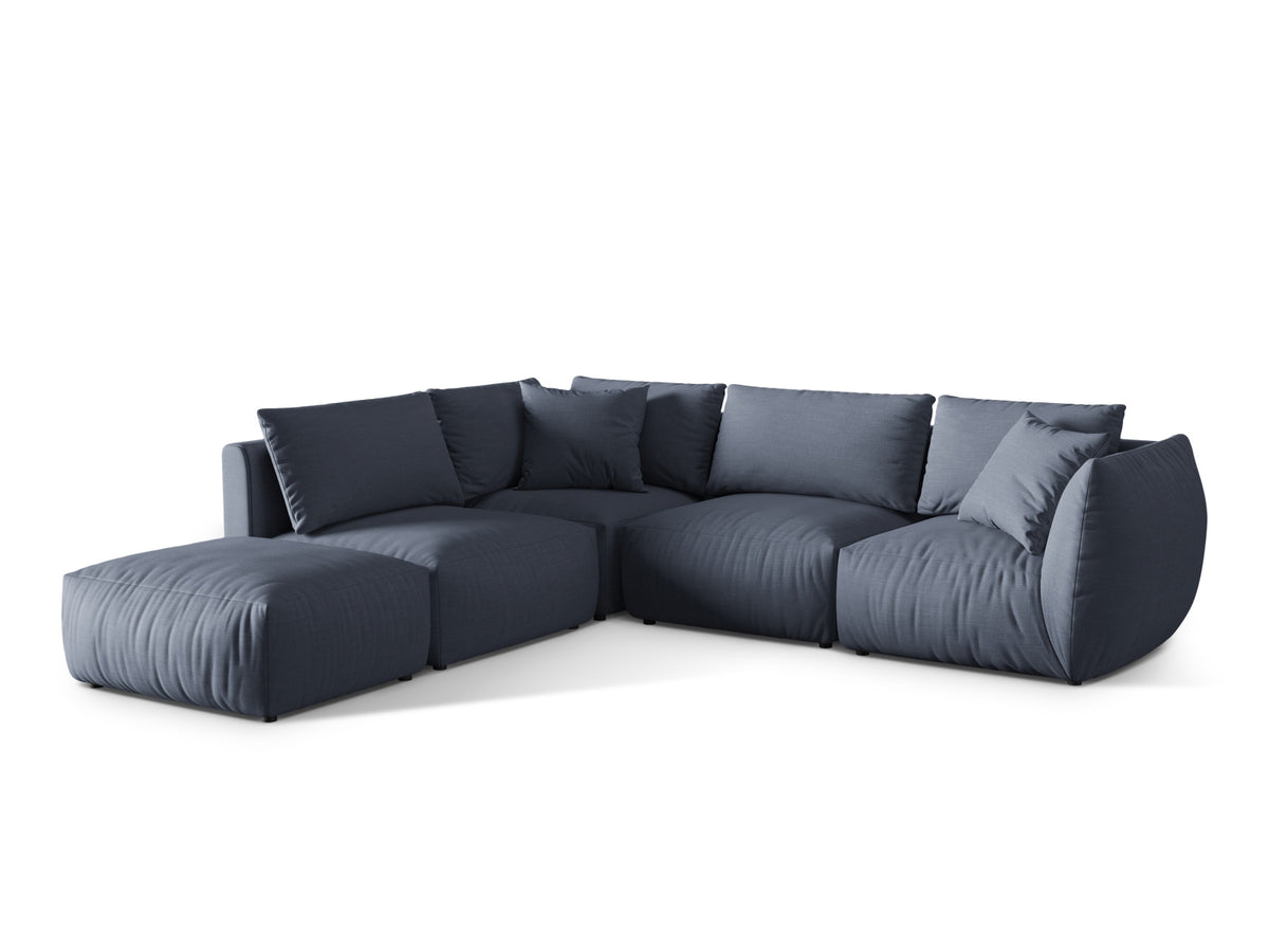 Chris Modulares Ecksofa links 4 Sitzer in Light Green-LINS präsentiert im Onlineshop von KAQTU Design AG. Ecksofa links ist von Micadoni