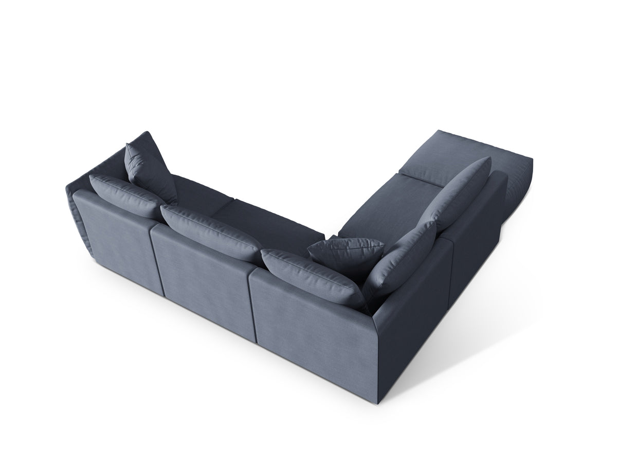 Chris Modulares Ecksofa links 4 Sitzer in Light Green-LINS präsentiert im Onlineshop von KAQTU Design AG. Ecksofa links ist von Micadoni