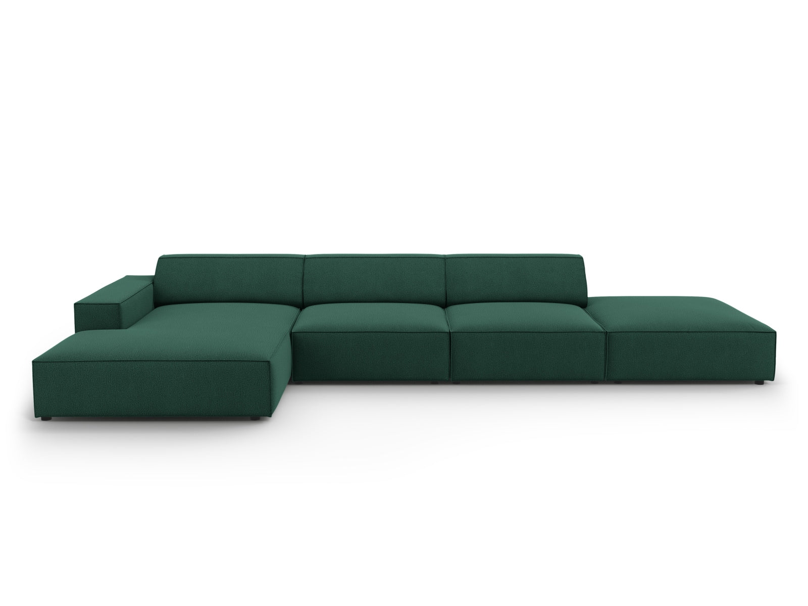 Jodie Modulares Ecksofa links 5 Sitzer in Green präsentiert im Onlineshop von KAQTU Design AG. Ecksofa links ist von Micadoni