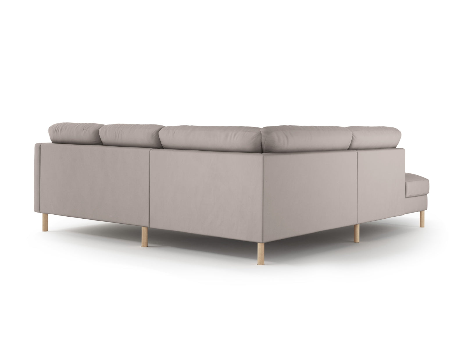 Erleben Sie das Eden Velour links Ecksofa 4-Sitzer von Micadoni: Stilvolles Velours, elegantes Design und hervorragender Sitzkomfort für Ihr Wohnzimmer.