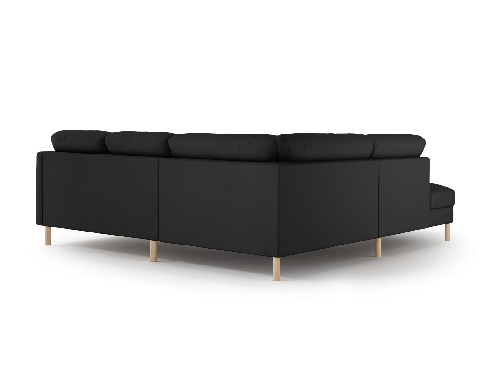 Elegantes linksseitiges Ecksofa Eden Velour für 4 Personen, ideal für stilvolle Wohnräume und entspannte Stunden, aus hochwertigem Velours gefertigt.