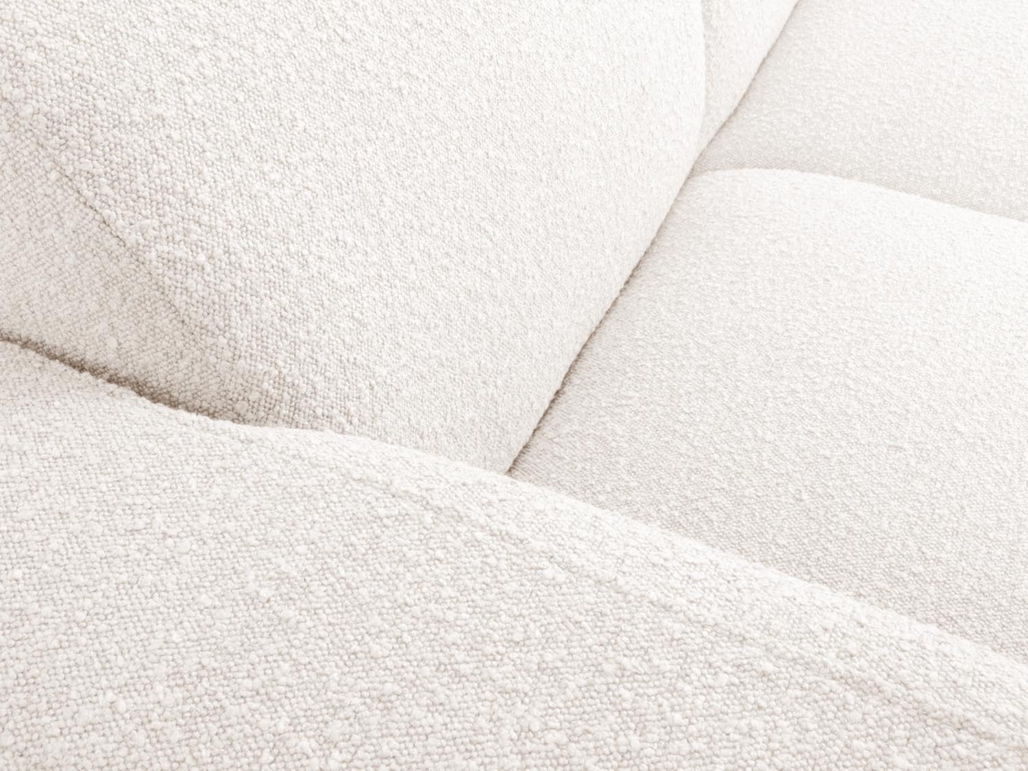 Molino Boucle Ecksofa links 4 Sitzer in White-Baloo präsentiert im Onlineshop von KAQTU Design AG. L-Sofa links ist von Micadoni