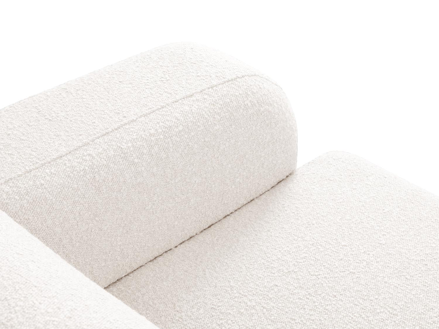 Erleben Sie das Molino Boucle Ecksofa links 4 Sitzer von Micadoni – stilvoll, komfortabel und ideal für entspannte Momente mit Freunden!