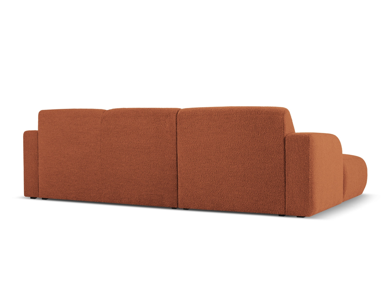 Molino Boucle Ecksofa links 4 Sitzer in Terracotta-Baloo präsentiert im Onlineshop von KAQTU Design AG. L-Sofa links ist von Micadoni