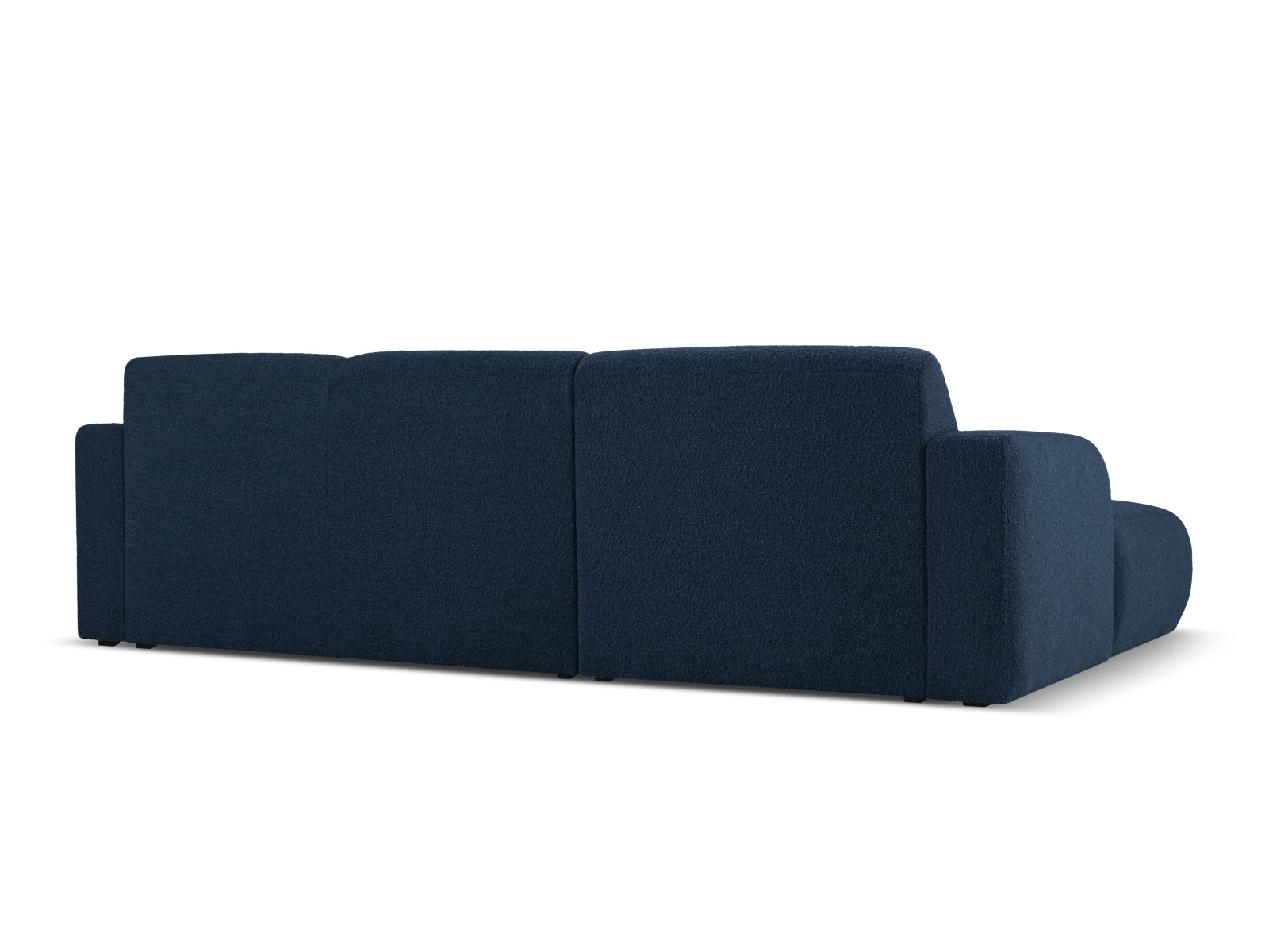 Molino Boucle Ecksofa links 4 Sitzer in Dark Blue-Baloo präsentiert im Onlineshop von KAQTU Design AG. L-Sofa links ist von Micadoni