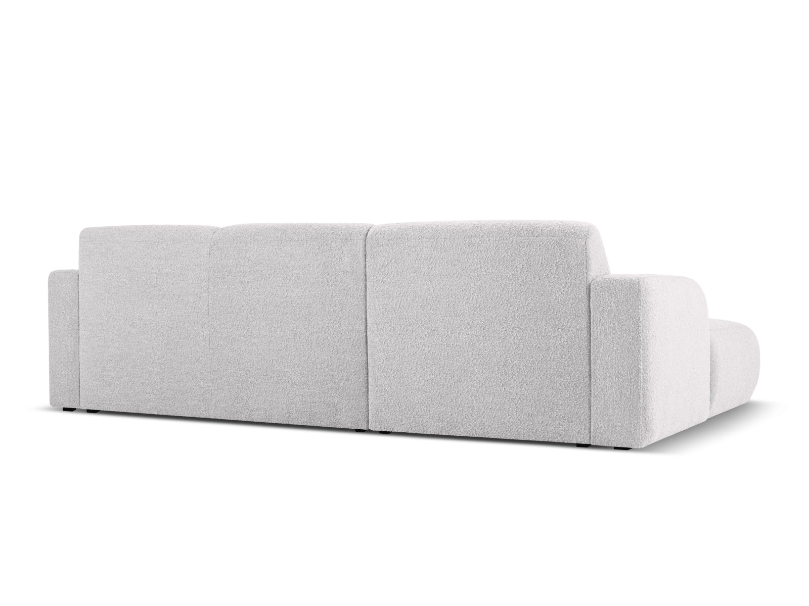 Erleben Sie das Molino Boucle Ecksofa links 4 Sitzer von Micadoni – ein stilvolles Möbelstück, das Komfort und Funktionalität vereint!