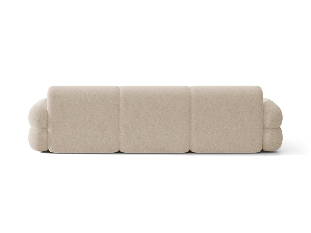 Linkes L-Ecksofa Neo von Micadoni in Dunkles Olivgrün, mit hoher Rückenlehne, schwarzen Kunststoffbeinen und tiefer gepolsterter Sitzfläche.