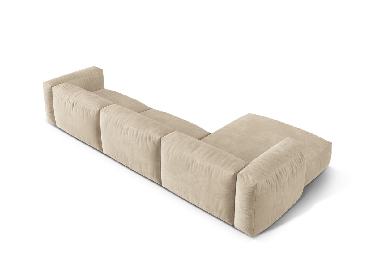 Martina Modulares Ecksofa links 3 Sitzer in Light Beige-Vogue präsentiert im Onlineshop von KAQTU Design AG. L-Sofa links ist von Micadoni
