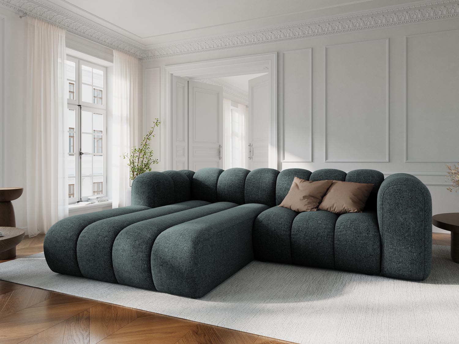 Entdecken Sie das stilvolle Lupine Ecksofa von Micadoni – modular, komfortabel und nachhaltig. Perfekt für Ihr modernes Wohnzimmer!