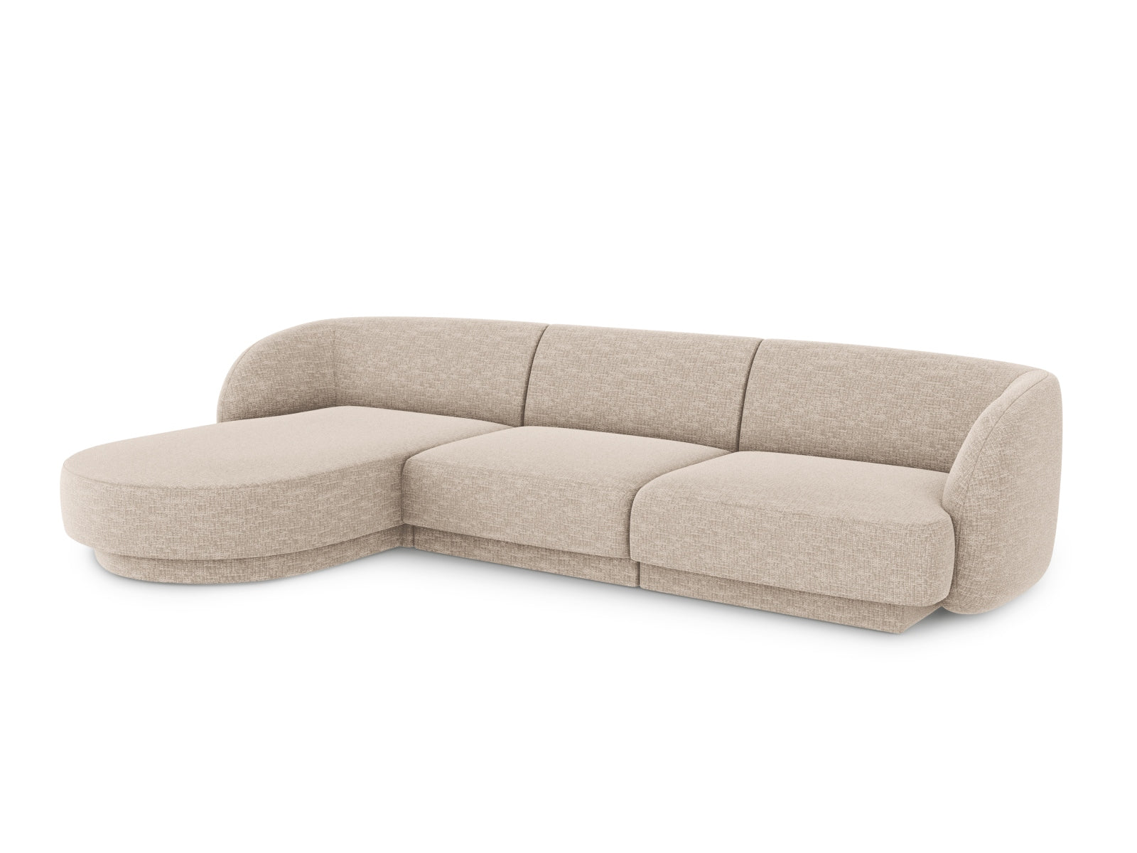 Entdecken Sie das stilvolle Miley Ecksofa links 4 Sitzer von Micadoni – ideal für Komfort und Eleganz in Ihrem Zuhause.