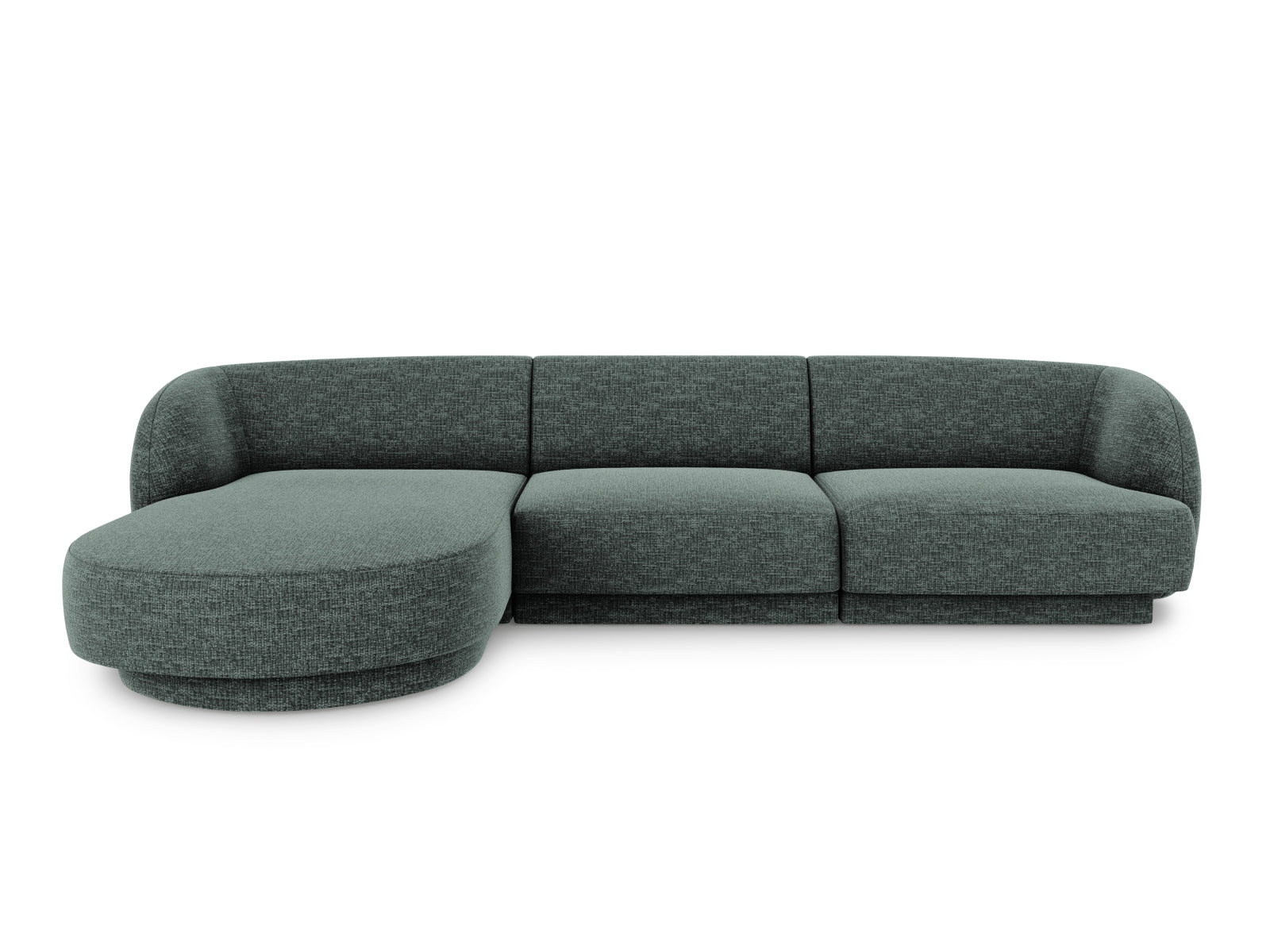 Miley Ecksofa links 4 Sitzer in Petrol präsentiert im Onlineshop von KAQTU Design AG. Ecksofa links ist von Micadoni