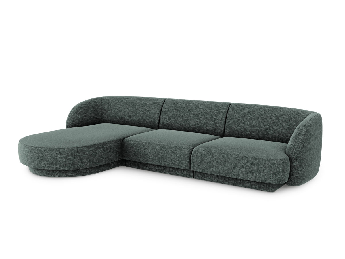 Miley Ecksofa links 4 Sitzer in Petrol-Haga präsentiert im Onlineshop von KAQTU Design AG. Bettsofa links ist von Micadoni