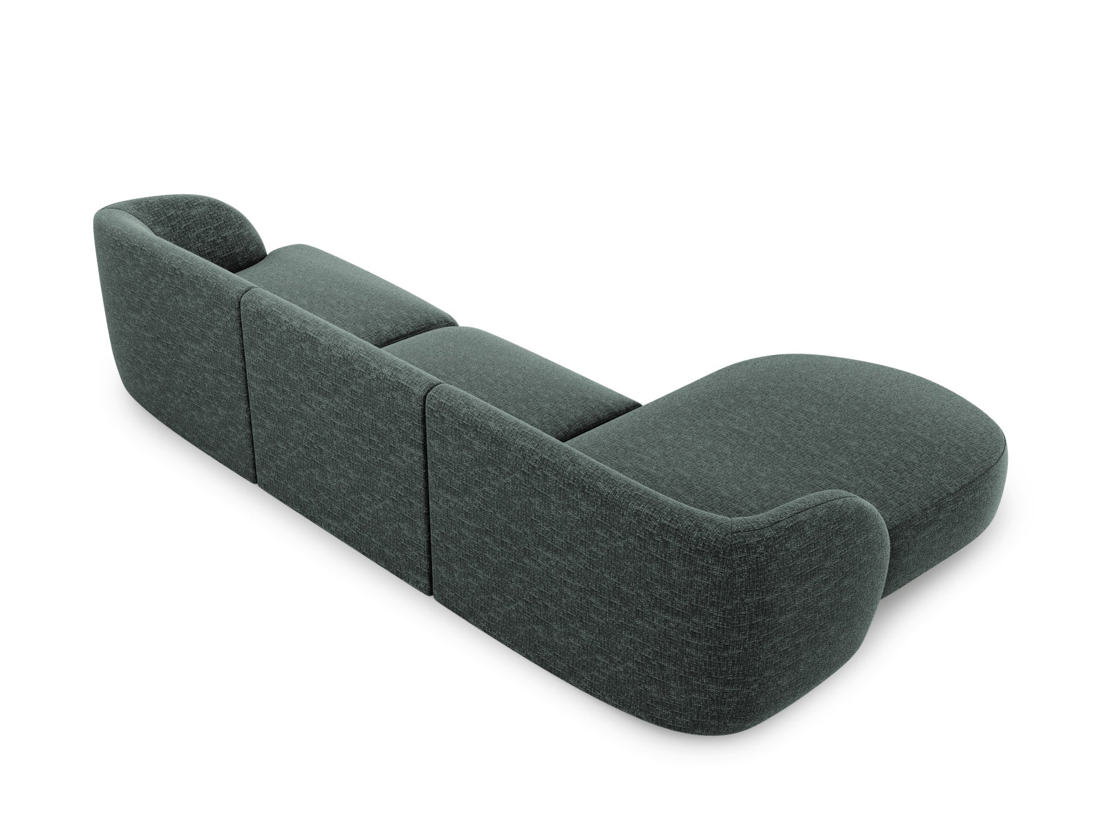 Erleben Sie das Miley Ecksofa links 4 Sitzer von Micadoni – eine harmonische Verbindung von modernem Design, Komfort und Funktionalität für Ihr Wohnzimmer.