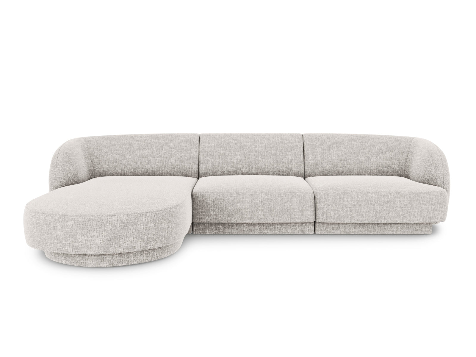 Miley Ecksofa links 4 Sitzer in Light Grey präsentiert im Onlineshop von KAQTU Design AG. Ecksofa links ist von Micadoni