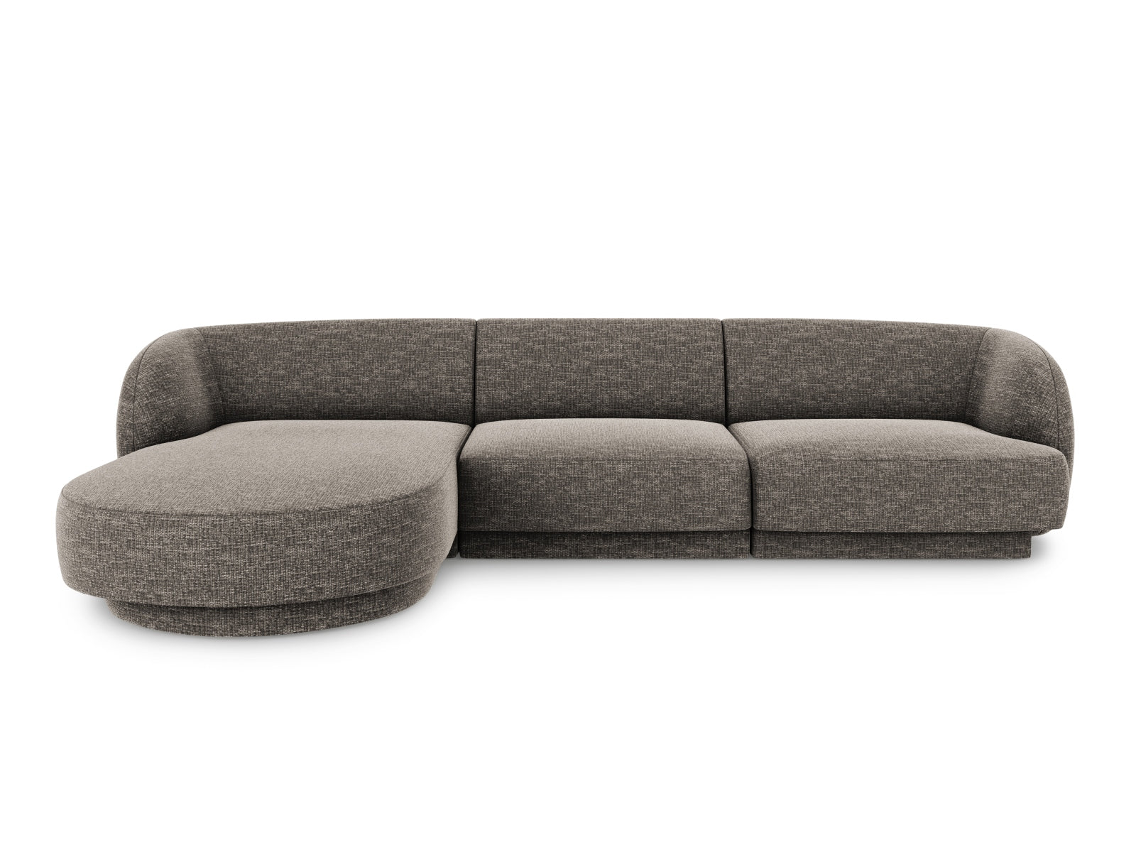 Miley Ecksofa links 4 Sitzer in Grey präsentiert im Onlineshop von KAQTU Design AG. Ecksofa links ist von Micadoni