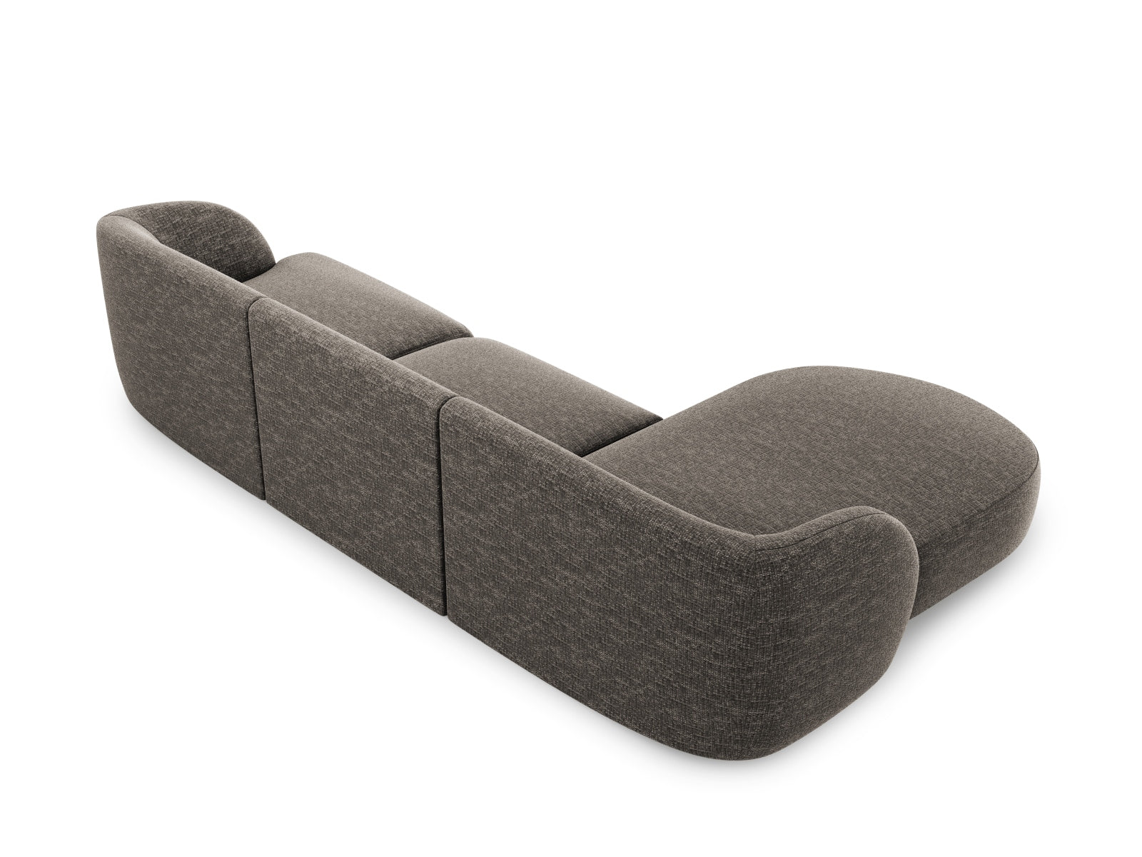 Erleben Sie das Miley Ecksofa links 4 Sitzer von Micadoni – eine harmonische Verbindung von modernem Design, Komfort und Funktionalität für Ihr Wohnzimmer.