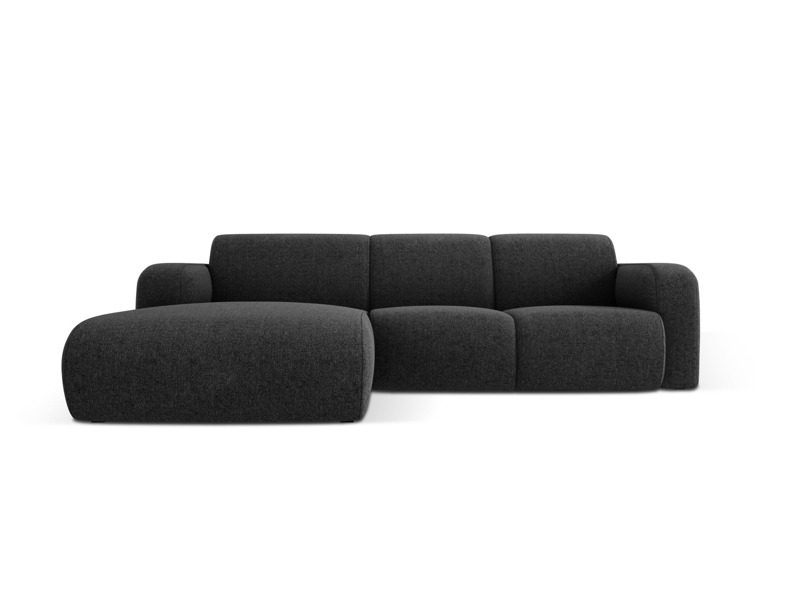 Molino Ecksofa links 4 Sitzer in Black präsentiert im Onlineshop von KAQTU Design AG. Ecksofa links ist von Micadoni