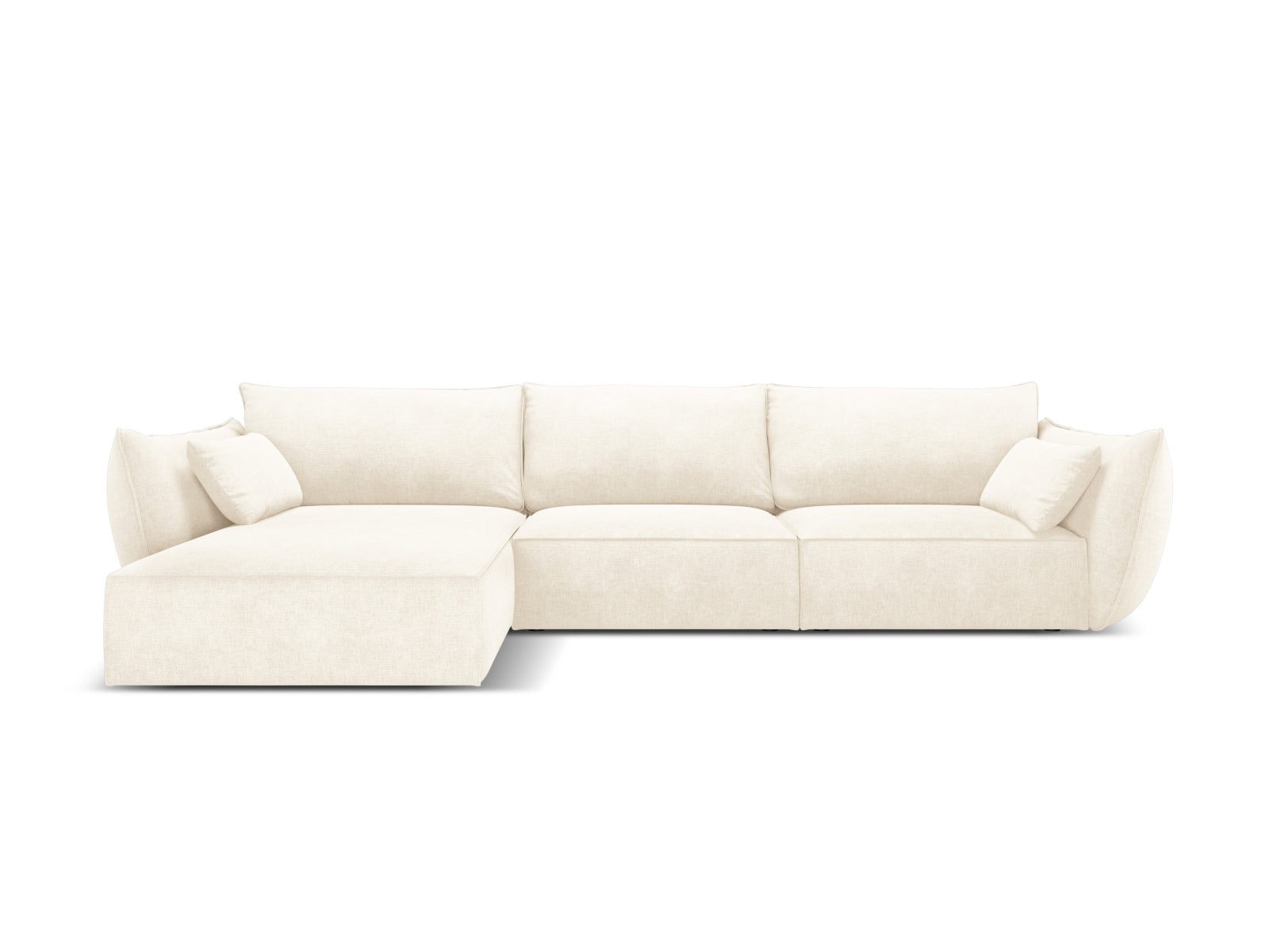 Kaelle Ecksofa links 4 Sitzer in Light Beige-Over The Horizon präsentiert im Onlineshop von KAQTU Design AG. L-Sofa links ist von Micadoni