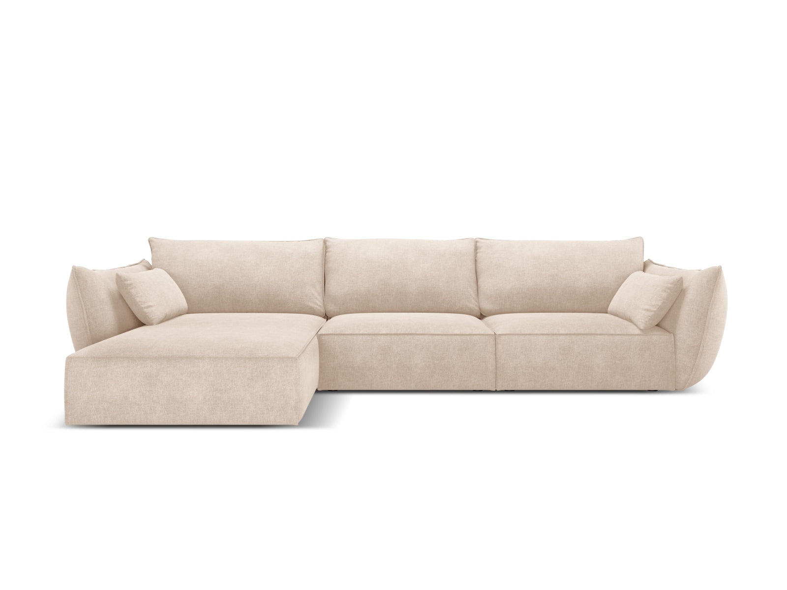 Kaelle Ecksofa links 4 Sitzer in Beige-Over The Horizon präsentiert im Onlineshop von KAQTU Design AG. L-Sofa links ist von Micadoni