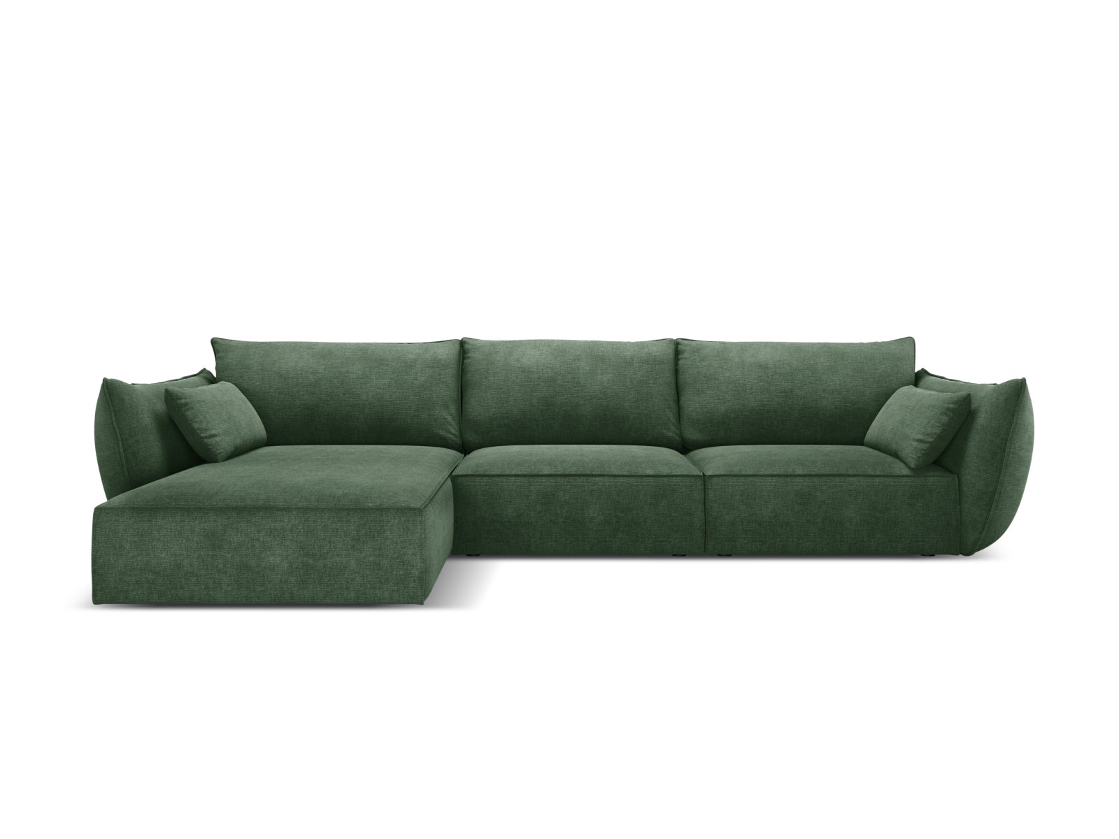 Kaelle Ecksofa links 4 Sitzer in Bottle Green-Over The Horizon präsentiert im Onlineshop von KAQTU Design AG. L-Sofa links ist von Micadoni